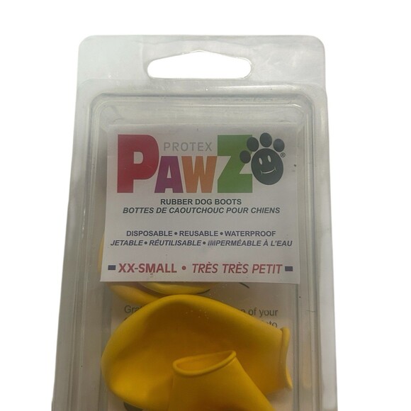 PROTEX Pawz Dog Boots Water-Proof Paws Disposable Reusable XX-Small Yellow - Picture 2 of 7